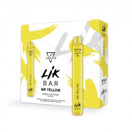 LIK BAR - conf. 10 pz - MR YELLOW Senza Nicotina