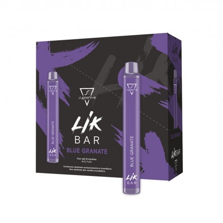 LIK BAR - conf 10 pz - BLUE GRANATE Nic 20