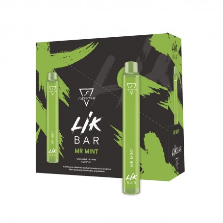 LIK BAR - conf 10 pz - MR MINT Nic 20