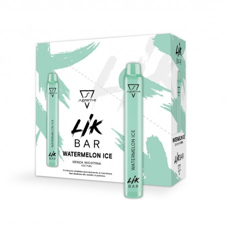 LIK BAR - conf. 10 pz - WATERMELON ICE Senza Nicotina