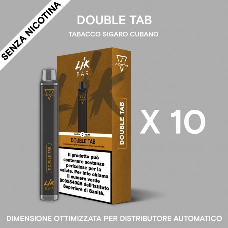 LIK BAR - conf. 10 pz -- TABACCO DOUBLE TAB Senza Nicotina