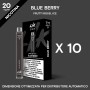 LIK BAR - conf 10 pz - BLUE BERRY Nic 20 - Confezione Pacchetto 100'S