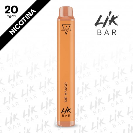 LIK BAR - SUPREM-E - MR MANGO Nic 20 - Confezione Pacchetto 100'S