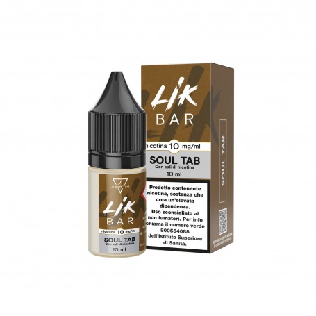 LIK BAR TABACCO - SOUL TAB - 10ML - NIC 10