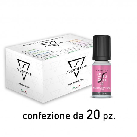 -SUPREM-E - FULL VG - 10ML - NIC 20 IN SALI - CONFEZIONE 20 PZ