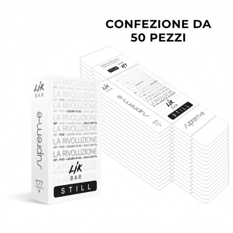 SCATOLETTA PER DISTRIBUTORI AUTOMATICI - per 2 LIK BAR STILL POD - CONFEZIONE DA 50 PZ