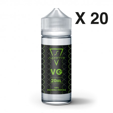 SUPREM-E -  VG 20 ML su Flacone da 120ML - CONFEZIONE 20 PZ