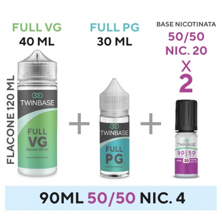 TWINBASE 50/50 - 20 KIT 90ml - NIC 04