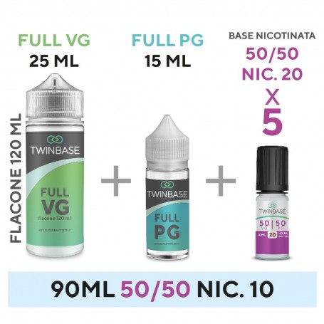 TWINBASE 50/50 - 20 KIT 90ml - NIC 10