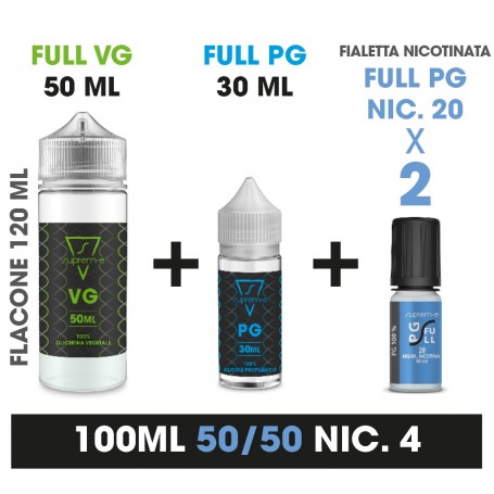 SUPREM-E - 100ML - 50/50 NIC 4 - 20 kit