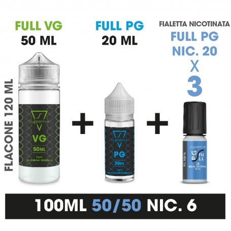 SUPREM-E - 100ML - 50/50 NIC 4 - 20 kit