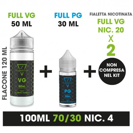 SUPREM-E - 100ML - 70/30 - 20 kit - PER NIC 04